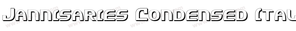 Jannisaries Condensed Italic字体转换